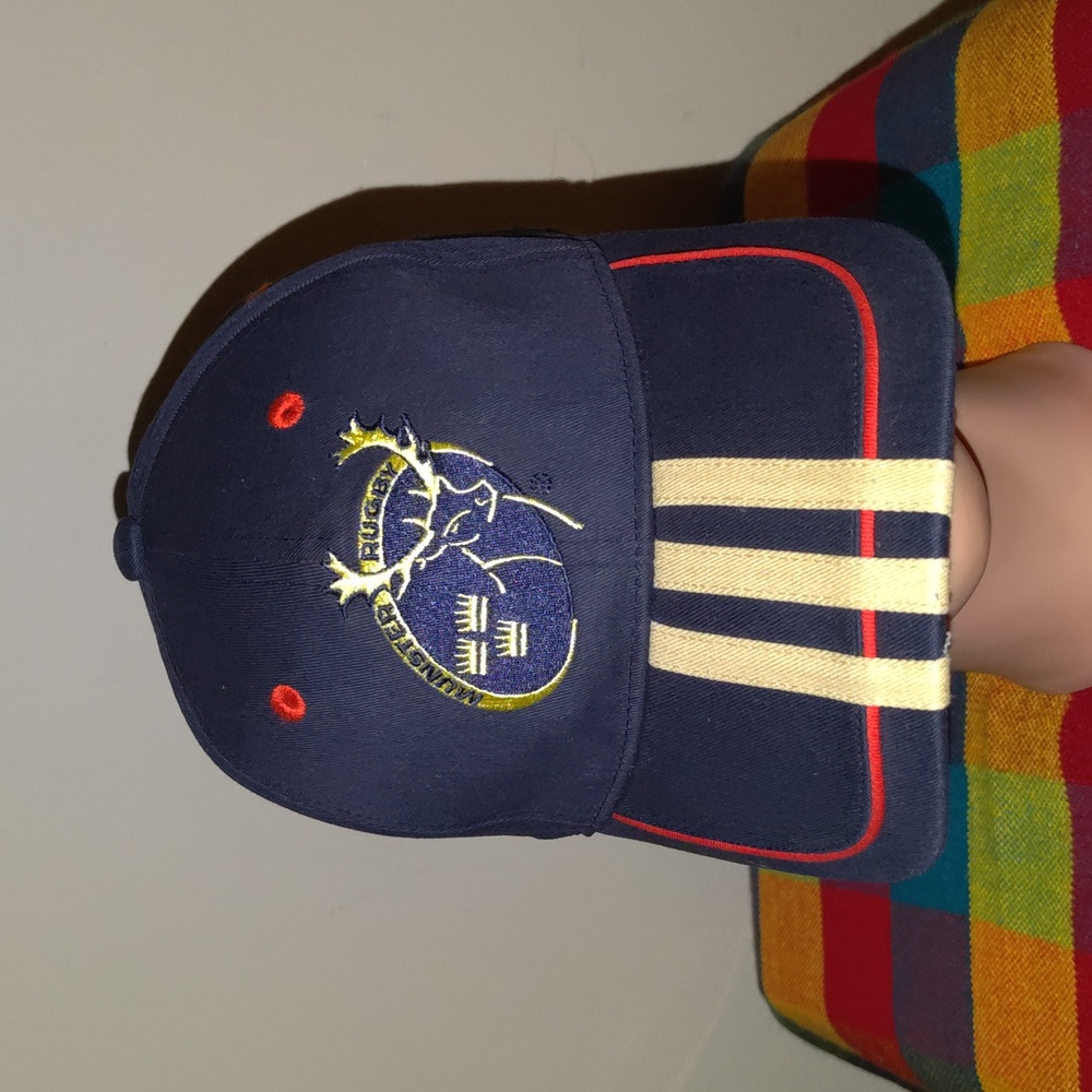 Adidas 2011 Munster Rugby Club Embroidered Logo Strapback Cap Hat OSFA